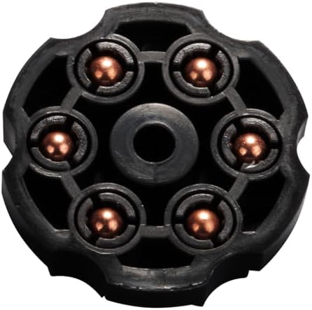 Crosman Vigilante BB Revolver Magazine Clips | 6 Round, Black | 3 Count | Ideal for Airgun Enthusiasts | Compact & Durab